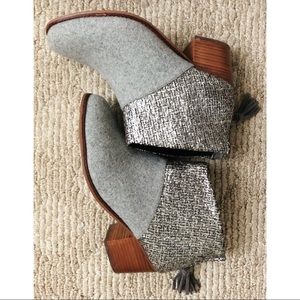 TOMS Leila Boucle Tassel Ankle Bootie